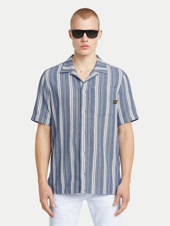 G-Star Raw Риза One Pocket D26183-D916 Син Regular Fit за Мъже цена