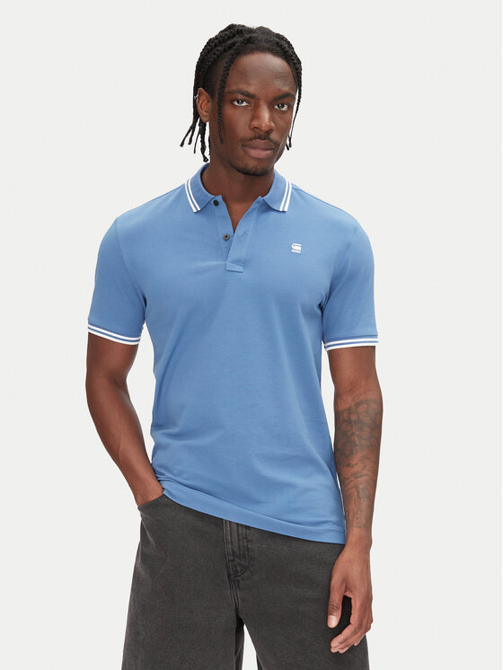 G-Star Raw Тениска с яка и копчета Dunda D17127-5864 Кафяв Slim Fit за Мъже цена