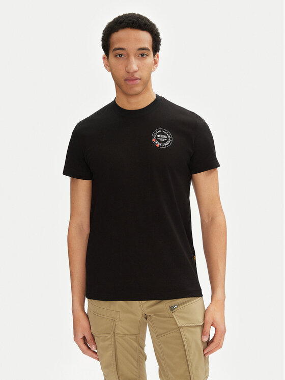 G-Star Raw Тишърт Gauge D25972-C336 6484 Черен Regular Fit за Мъже цена