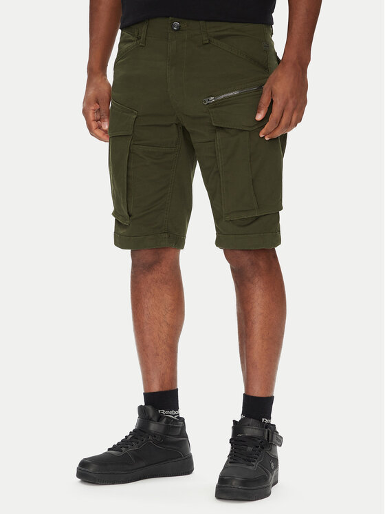 G-Star Raw Шорти от плат Rovic Zip D26214-5126 6059 Каки Relaxed Fit за Мъже цена