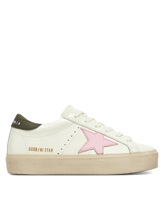 GOLDEN GOOSE Сникърси Hi Star Classic With List GWF00118.F006872.12170 Екрю за Жени цена