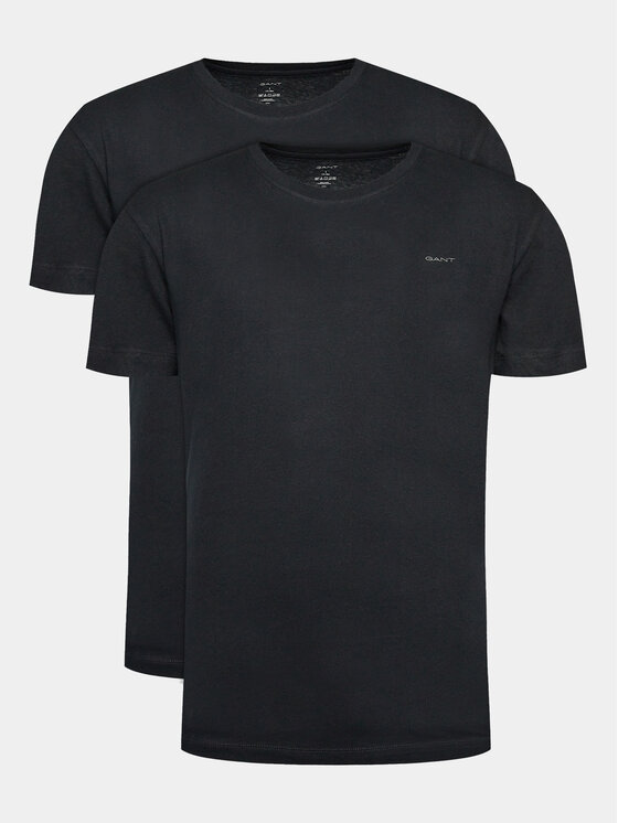 Gant Комплект 2 тишъртки C-Neck 2 Pack 900002008 Черен Regular Fit за Мъже цена