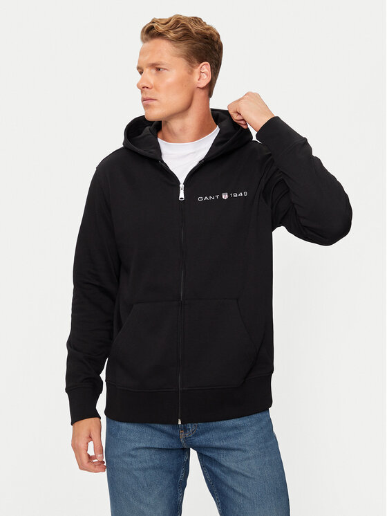 Gant Суитшърт Graphic 2003241 Черен Regular Fit за Мъже цена