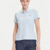 Gant Тениска с яка и копчета Sheild 4200870 Светлосиньо Slim Fit за Жени цена
