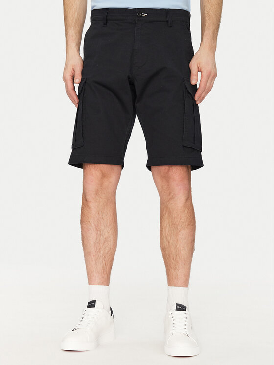 Gant Шорти от плат 205069 Черен Relaxed Fit за Мъже цена