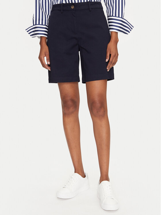 Gant Шорти от плат 4020119 Тъмносин Regular Fit за Жени цена
