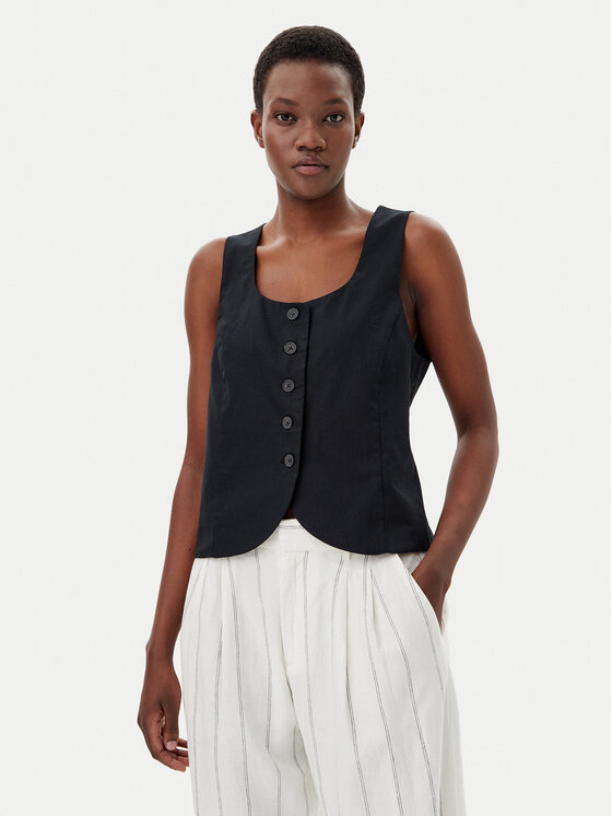 Gap Елек 714973-00 Черен Slim Fit за Жени цена