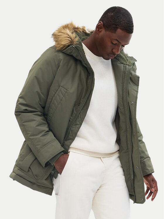 Gap Зимно яке 726377-00 Зелен Regular Fit за Мъже цена