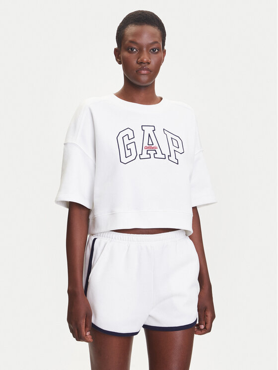 Gap Суитшърт 778442-02 Бял Oversize за Жени цена