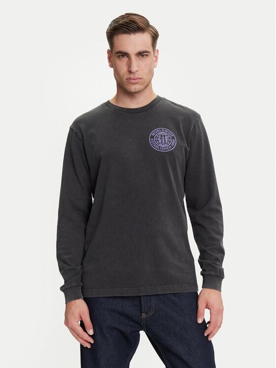 Gap Тениска с дълъг ръкав 765034-03 Черен Regular Fit за Мъже цена