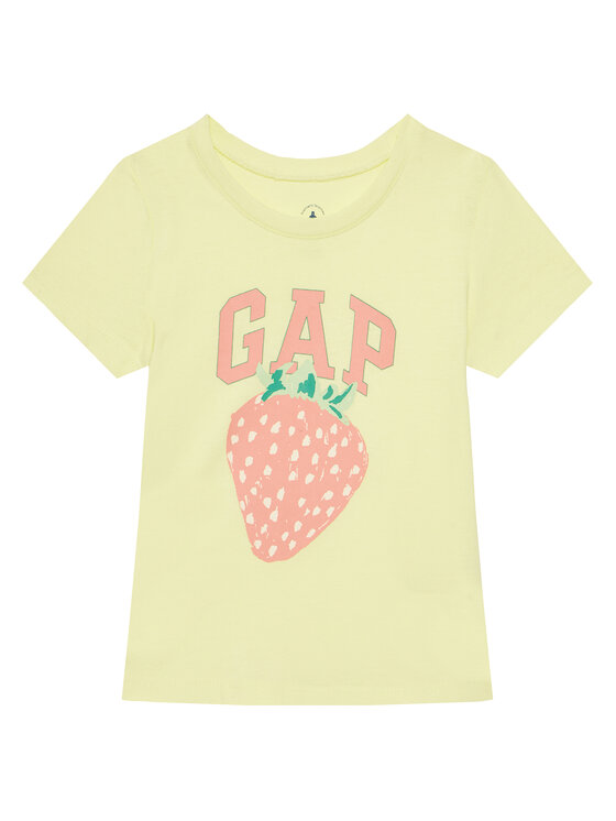 Gap Тишърт 710285-03 Жълт Regular Fit за Момичета цена
