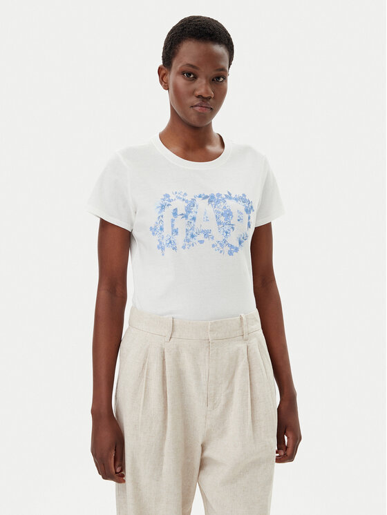 Gap Тишърт 729555-03 Бял Regular Fit за Жени цена