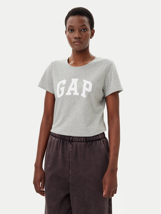 Gap Тишърт 729555-05 Сив Regular Fit за Жени цена