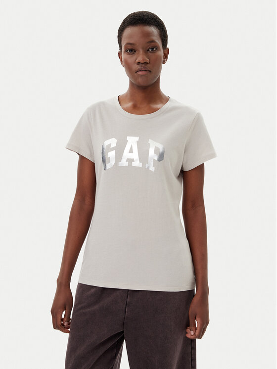 Gap Тишърт 729555-09 Бежов Regular Fit за Жени цена