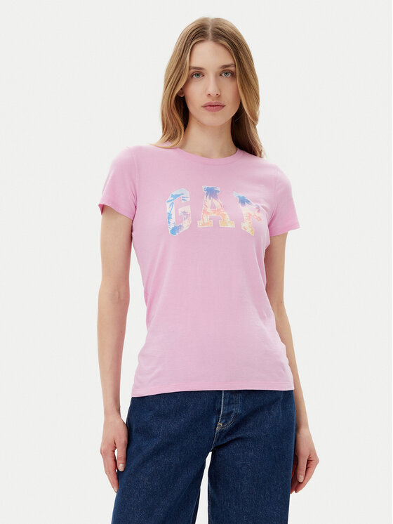 Gap Тишърт 776775-06 Розов Regular Fit за Жени цена