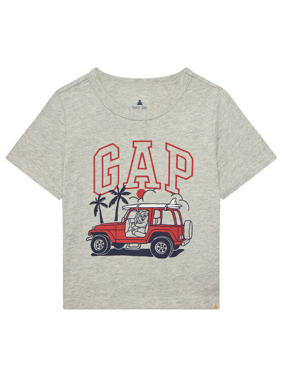 Gap Тишърт 779639-00 Сив Regular Fit за Момчета цена