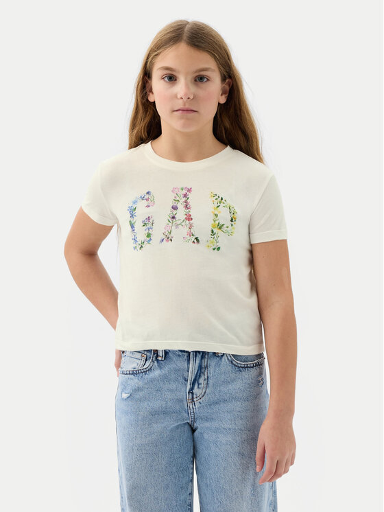 Gap Тишърт 888862 Екрю Regular Fit за Момичета цена