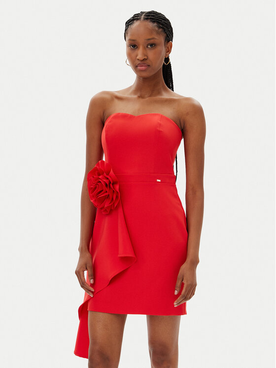 Gaudi Коктейлна рокля 511FD15034 Червен Slim Fit за Жени цена