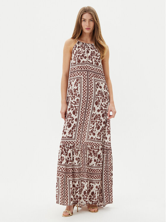 Gaudi Лятна рокля 511FD15025 Кафяв Relaxed Fit за Жени цена