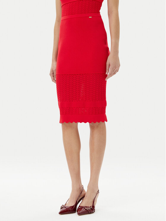 Gaudi Пола тип молив 511FD73005 Червен Slim Fit за Жени цена