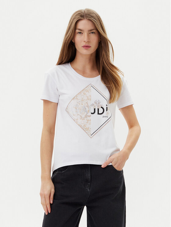Gaudi Тишърт 511BD64039 Бял Regular Fit за Жени цена