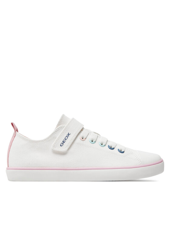 Geox Кецове J Gisli Girl J454NA 00010 C1000 D Бял за Момичета цена