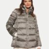 Geox Пухено яке Anylla W4626A T3154 F6228 Сив Regular Fit за Жени цена