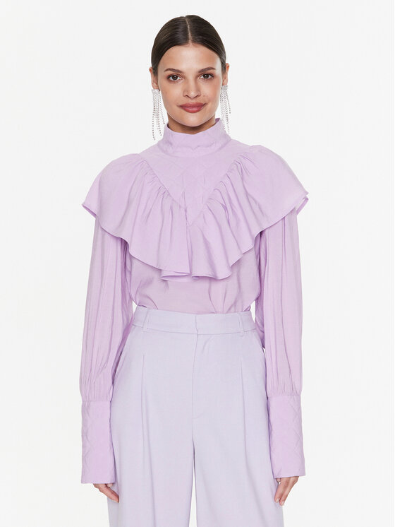 Gestuz Блуза Quince 10906781 Виолетов Regular Fit за Жени цена