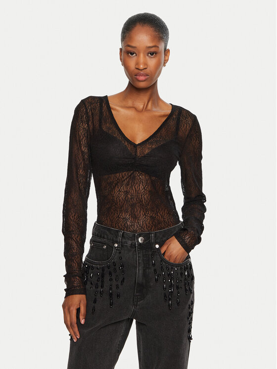Gestuz Боди Laila 10909443 Черен Slim Fit за Жени цена