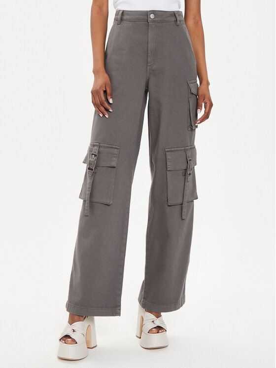 Gestuz Текстилни панталони Mirza 10908720 Сив Relaxed Fit за Жени цена