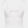 Gina Tricot топ 19928 Бял Regular Fit за Жени цена