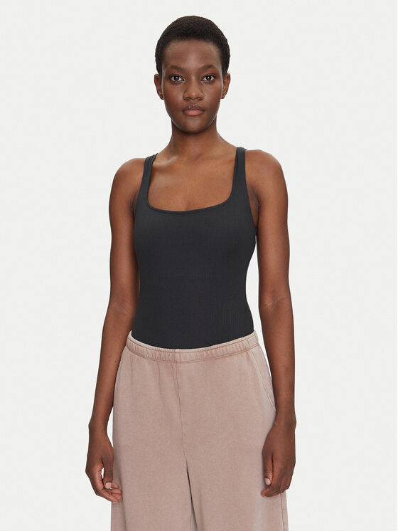 Girlfriend Collective Боди Penny 5013 Черен Slim Fit за Жени цена