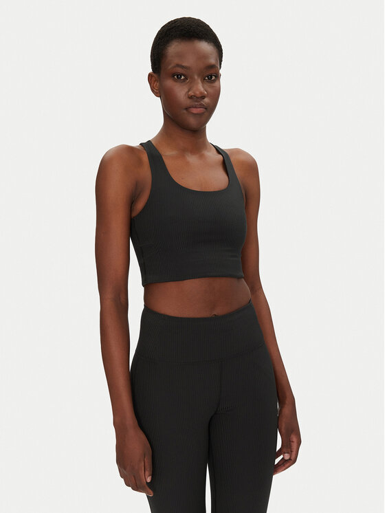 Girlfriend Collective Спортен сутиен Rib Paloma 1028 Черен за Жени цена