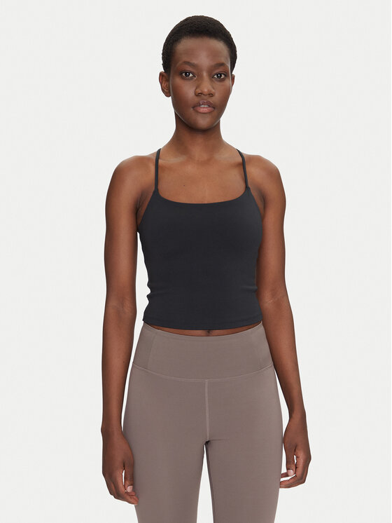 Girlfriend Collective топ Float Willa 1031 Черен Slim Fit за Жени цена