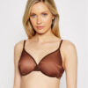 Gossard Сутиен с банели Glossies Sheer Moulded 6271 Кафяв за Жени цена