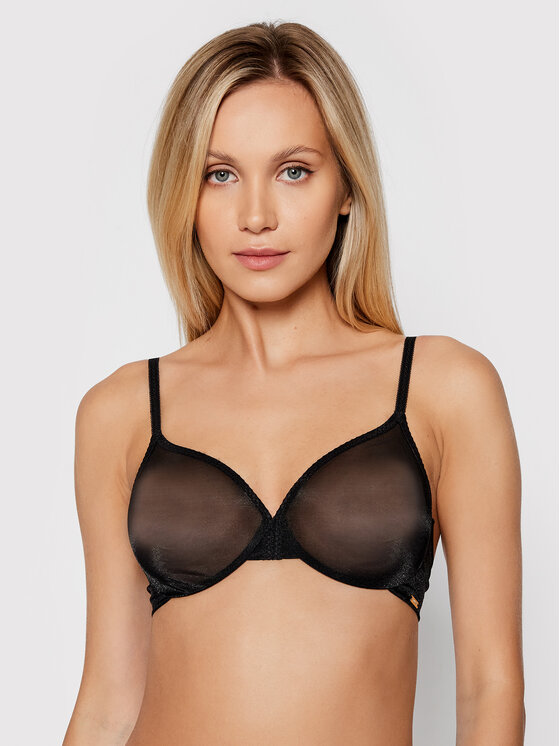Gossard Сутиен с банели Glossies Sheer Moulded 6271 Черен за Жени цена
