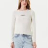 Guess Jeans Блуза W5YP38 KA0H1 Екрю Slim Fit за Жени цена