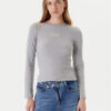 Guess Jeans Блуза W5YP38 KA0H1 Сив Slim Fit за Жени цена