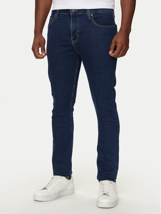 Guess Jeans Дънки M4YA0F D5DM3 Тъмносин Skinny Fit за Мъже цена