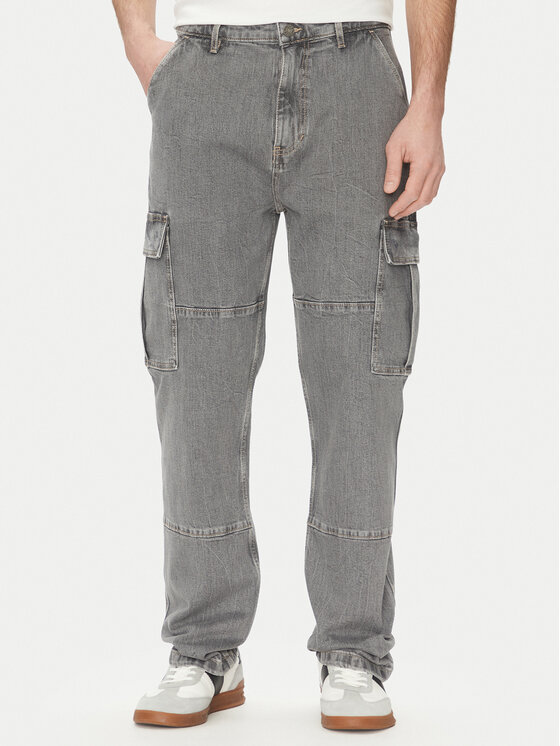 Guess Jeans Дънки M5GA88D5LW2 Сив Relaxed Fit за Мъже цена