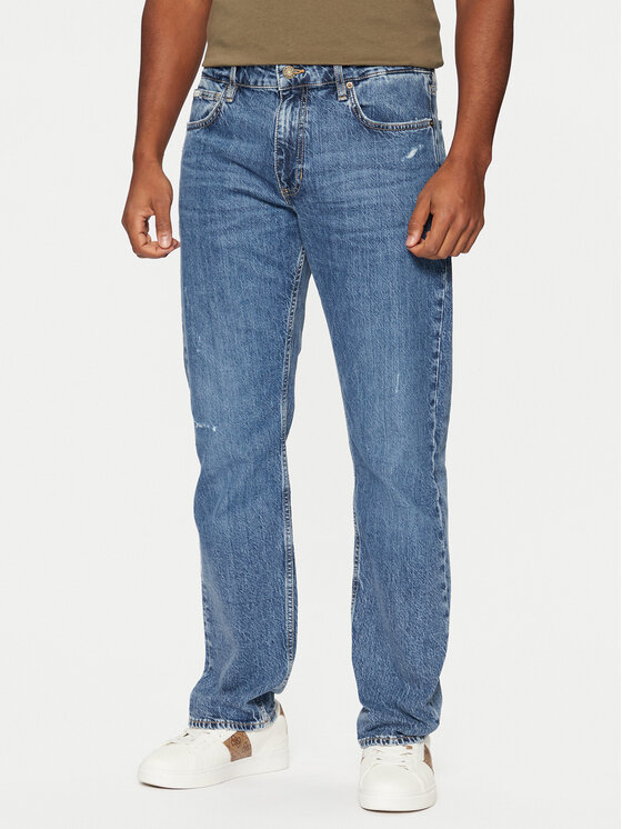 Guess Jeans Дънки M5RA1B D5M52 Син Straight Leg за Мъже цена