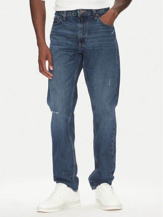 Guess Jeans Дънки M5YA1C D5MK1 Тъмносин Regular Fit за Мъже цена