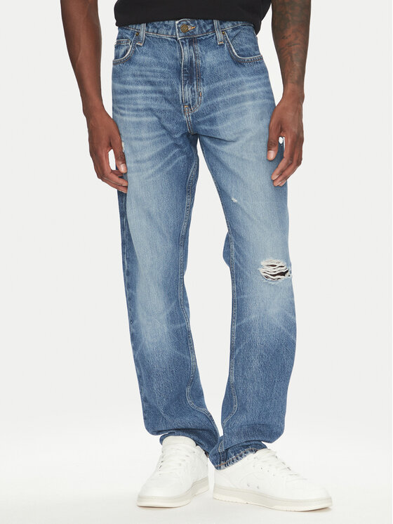 Guess Jeans Дънки M5YA1C D5R25 Син Regular Fit за Мъже цена