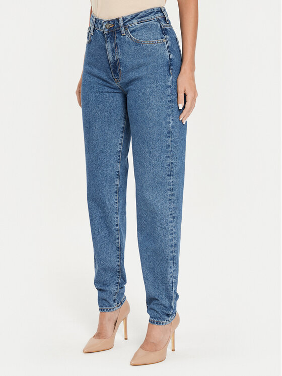 Guess Jeans Дънки W4YA0D D5CC3 Син Relaxed Fit за Жени цена
