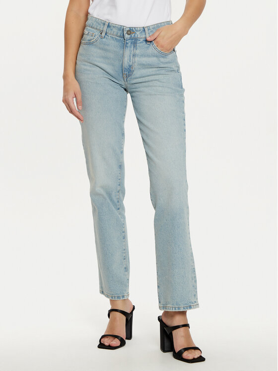 Guess Jeans Дънки W5RA98 D5M45 Син Regular Fit за Жени цена