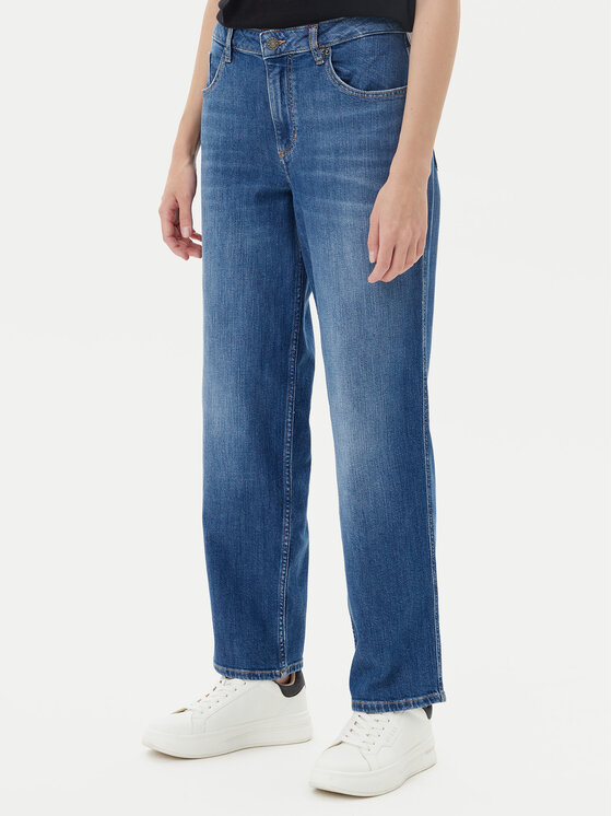 Guess Jeans Дънки W5YA0I D0021 Син Boyfriend Fit за Жени цена