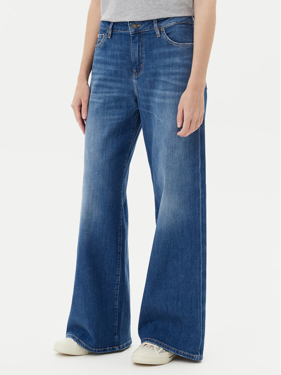 Guess Jeans Дънки W5YA0O D0021 Син Wide Leg за Жени цена