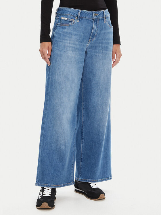 Guess Jeans Дънки W5YA0O D0022 Син Regular Fit за Жени цена