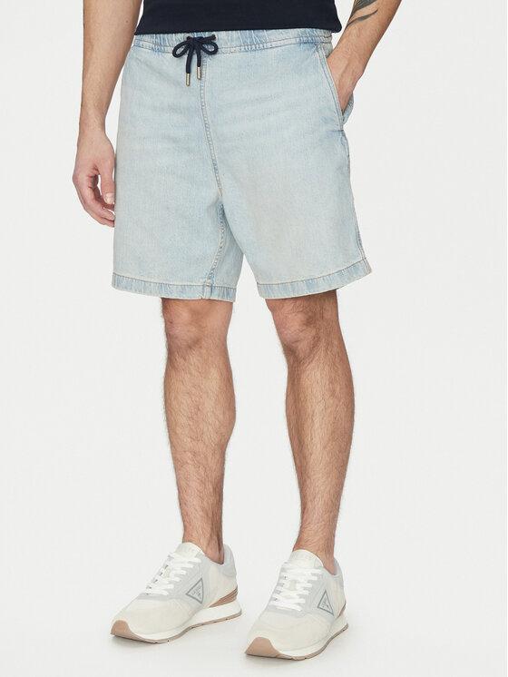 Guess Jeans Дънкови шорти M5GD35 D5M51 Светлосиньо Regular Fit за Мъже цена