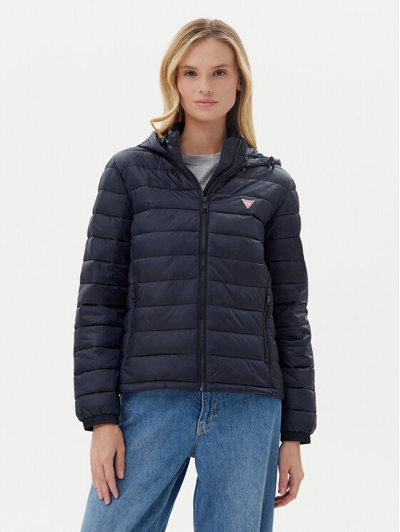 Guess Jeans Преходно яке W5RL99 WHAB2 Тъмносин Regular Fit за Жени цена